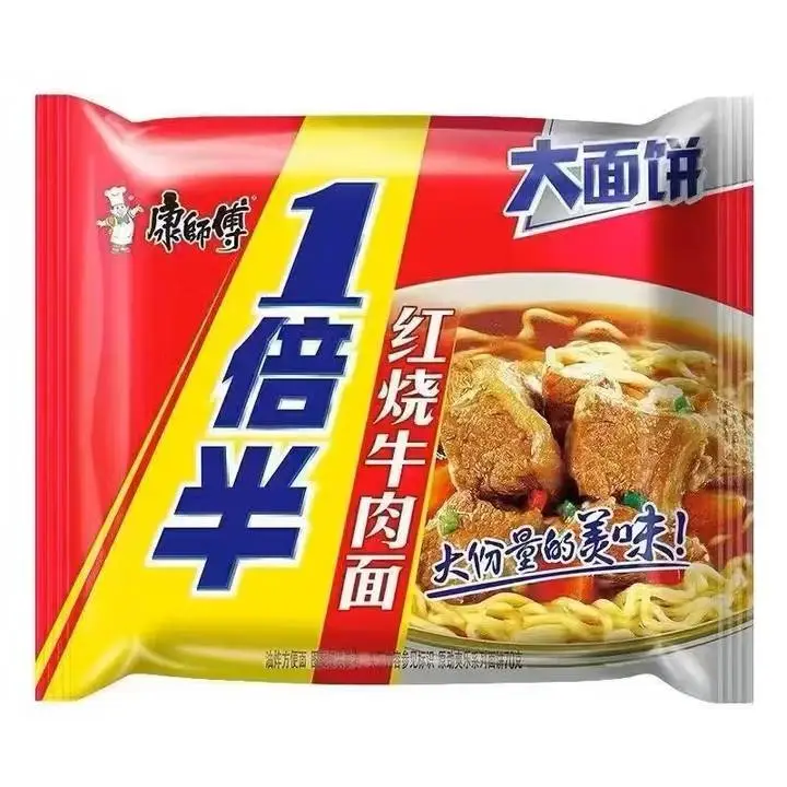康师傅一倍半红烧牛肉面142g 1/袋