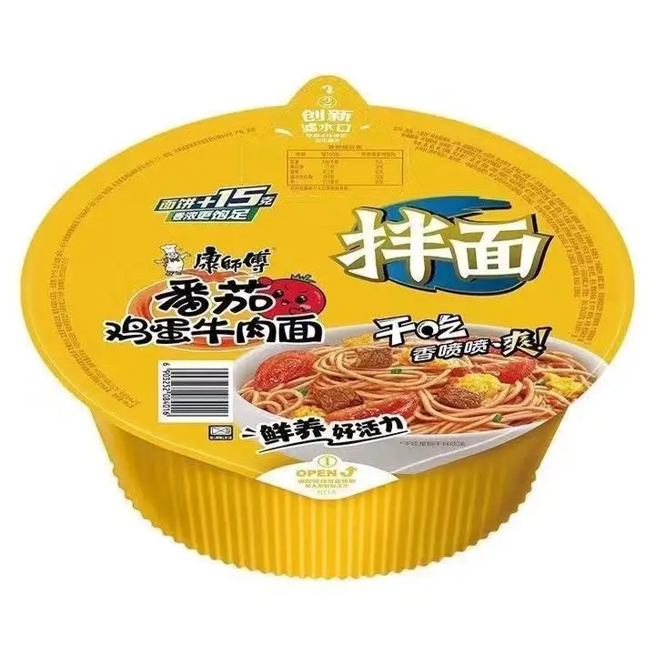 康师傅番茄鸡蛋牛肉拌面 1/桶