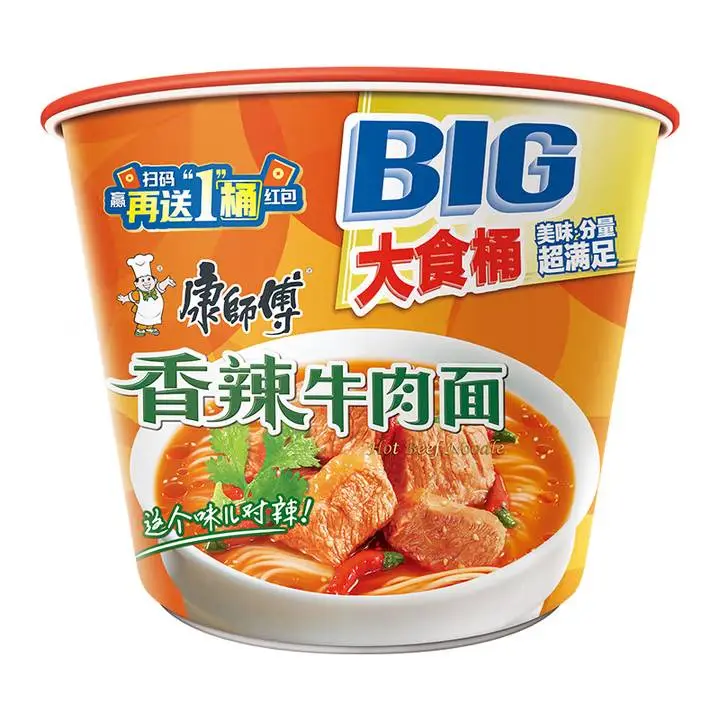 康师傅大食桶香辣牛肉143g 1/桶