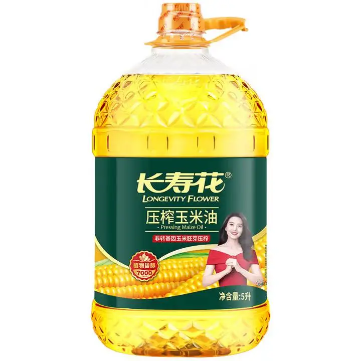 长寿花压榨玉米油5L 1/桶