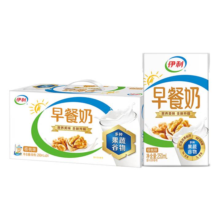 伊利早餐奶核桃味250ml*24盒/件 1/件
