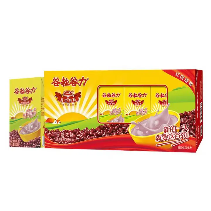 谷粒谷力谷物红豆味浓浆谷物饮品250ml*18包 1/箱