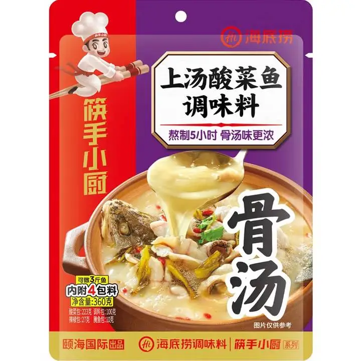 海底捞调味料筷手小厨上汤酸菜鱼调料360g 1/包