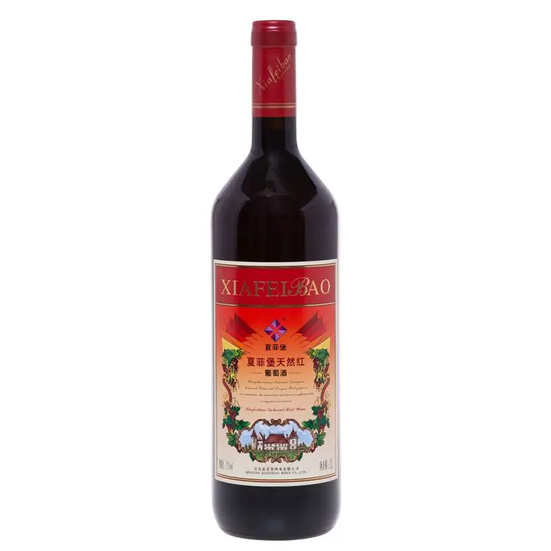 夏菲堡天然红葡萄酒11度1L 1/瓶