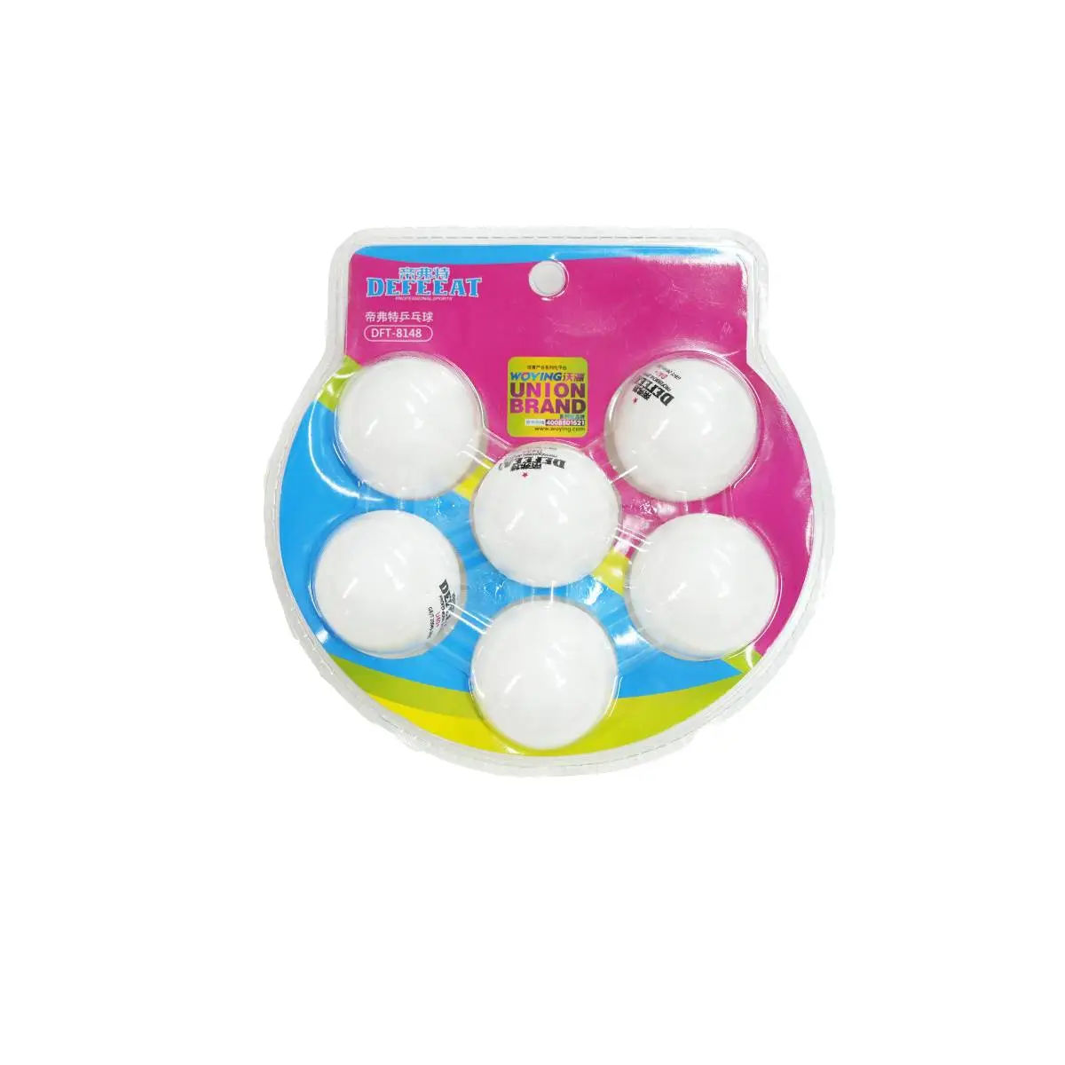 帝弗特8148B六只装乒乓球 1/盒
