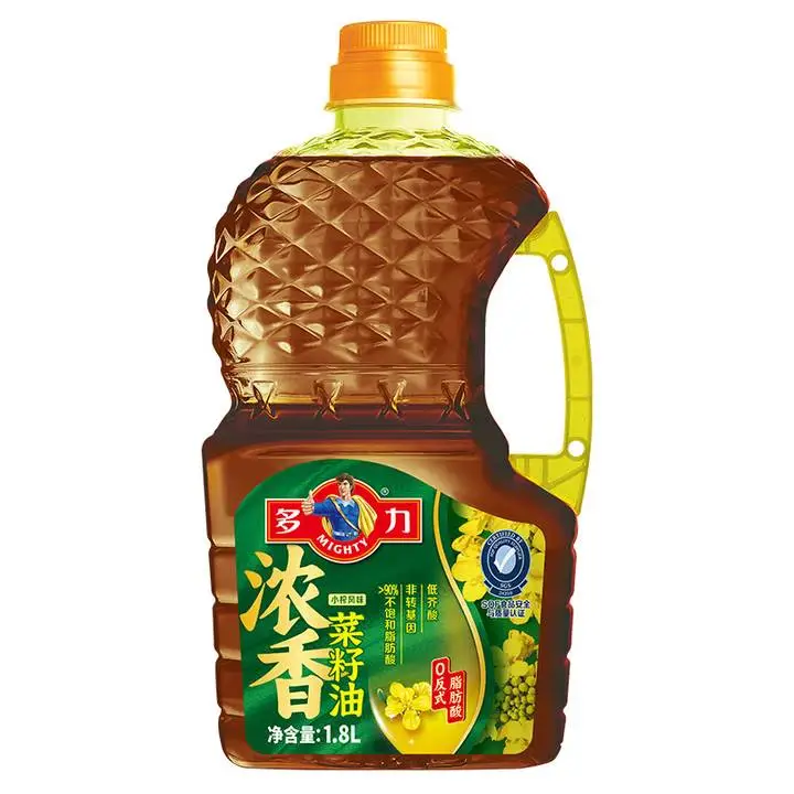 多力小榨浓香菜籽油1.8L 1/桶