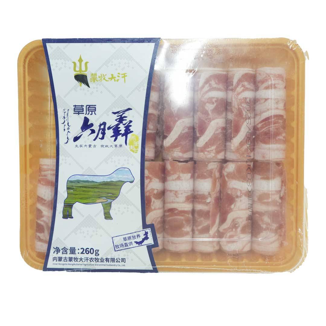 蒙牧大汗 羊肉片 羊肉卷 260g  1/包