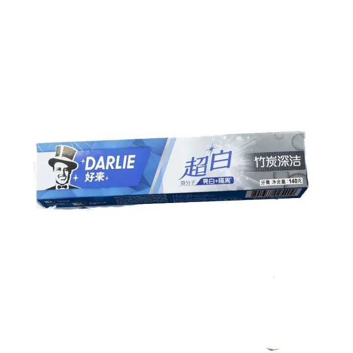 黑人好来超白牙膏矿物盐亮白140g   1/支