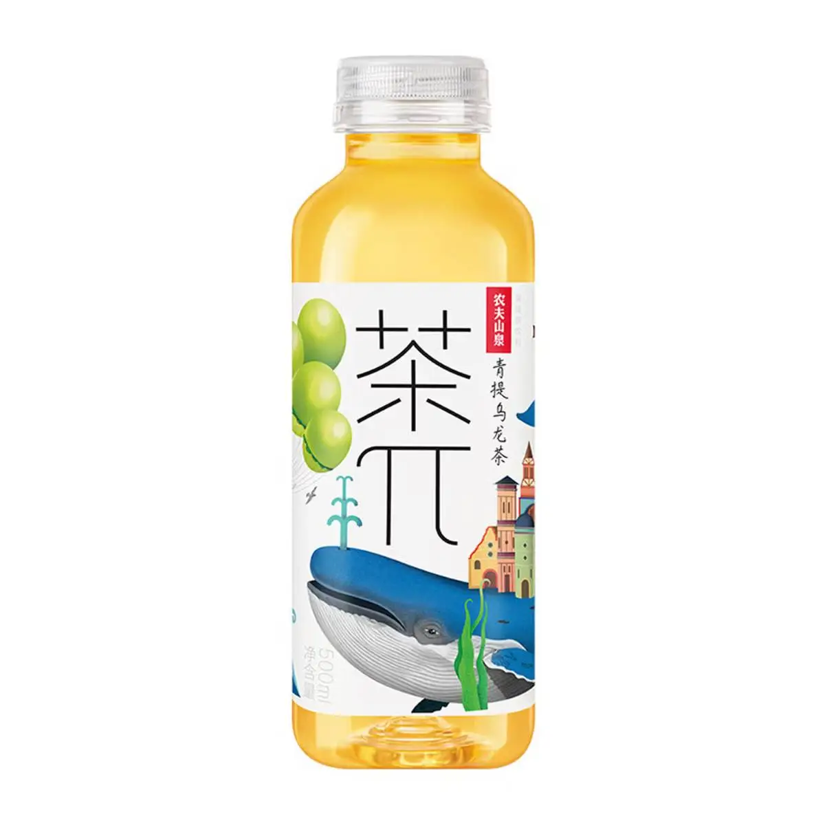 农夫山泉茶兀青提乌龙果味饮料500ml 1/瓶