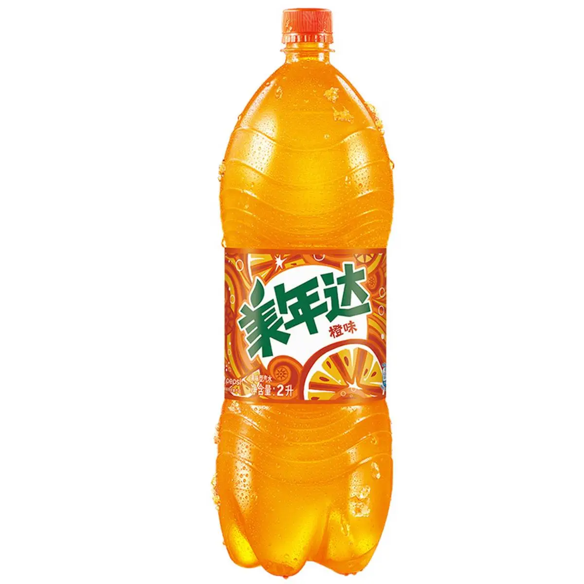 美年达橙味2L 1/瓶