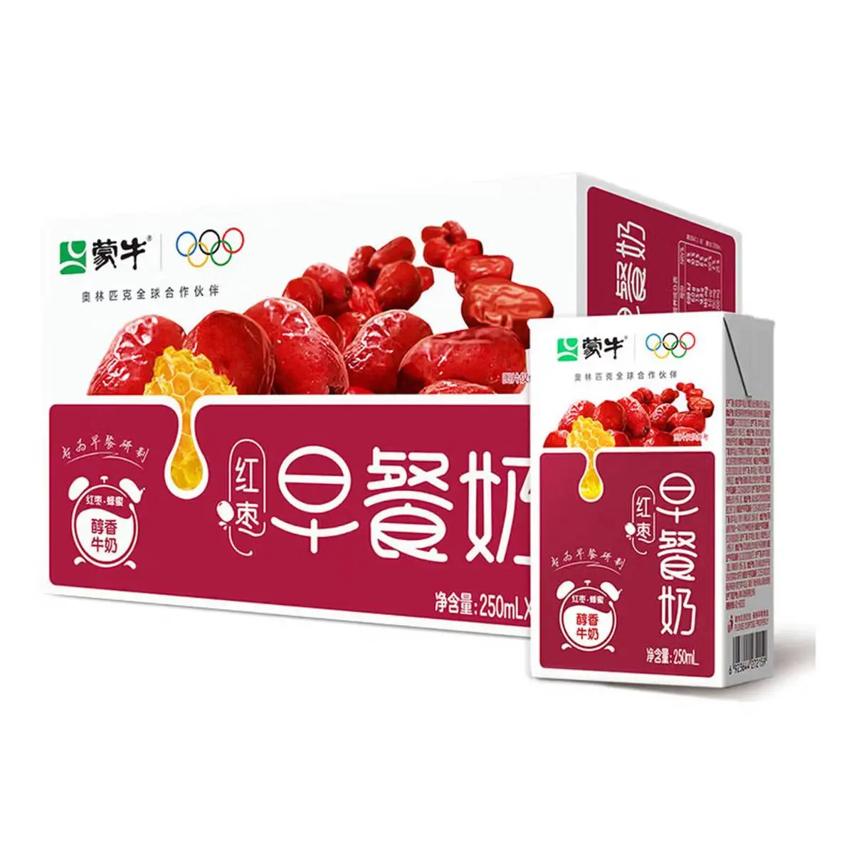 蒙牛早餐奶红枣味250mL*24盒 1/件