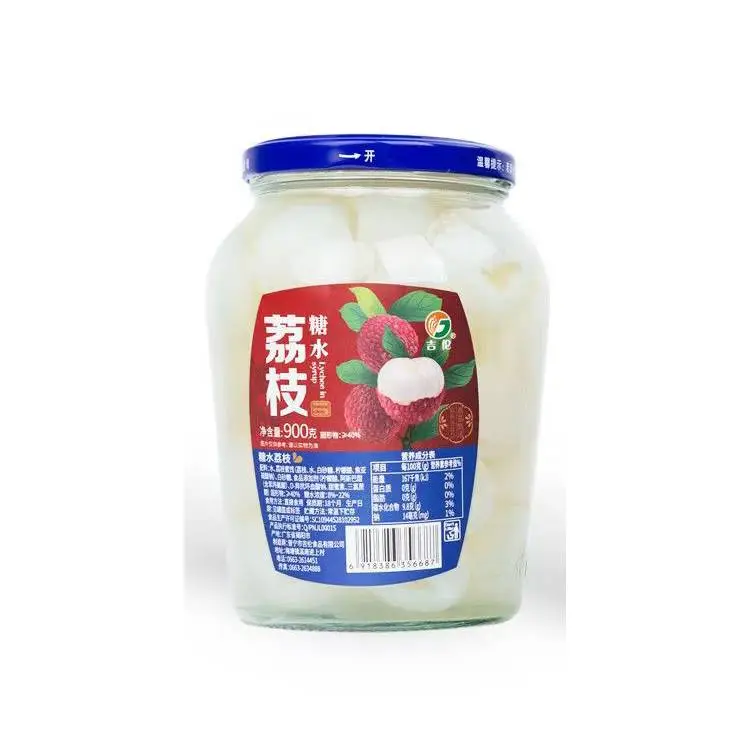 吉伦糖水荔枝罐头900g  1/瓶