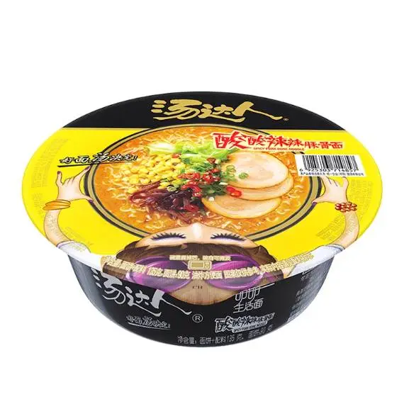 统一汤达人碗面酸酸辣辣135g 1/桶