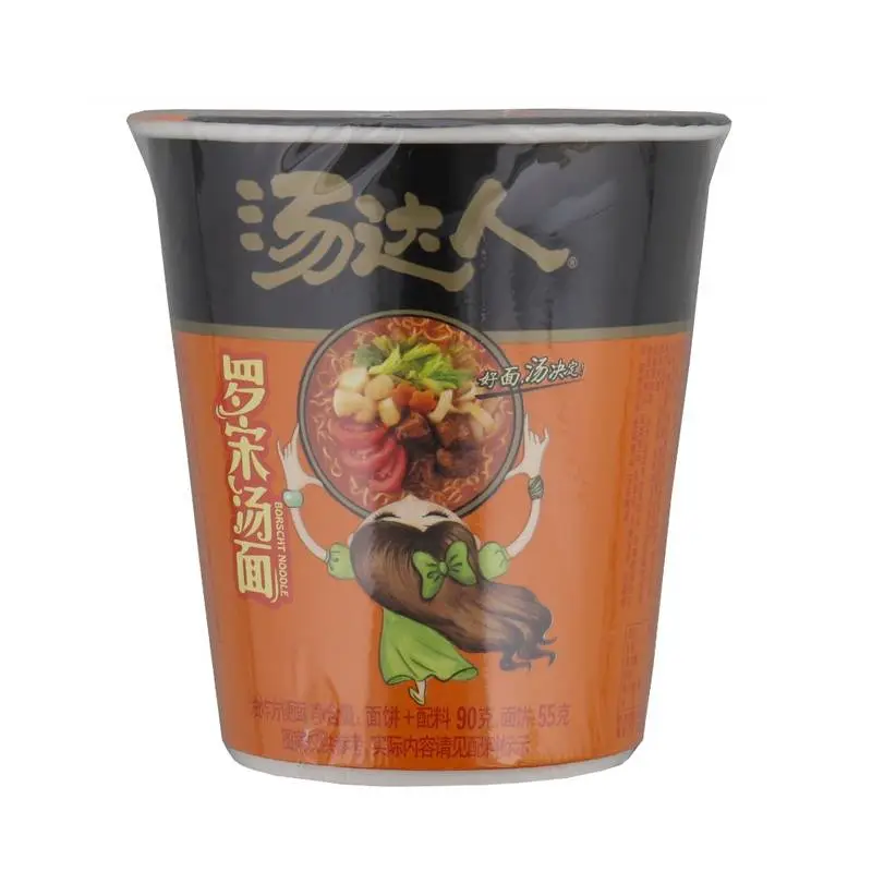 统一汤达人杯面罗宋汤面90g 1/桶
