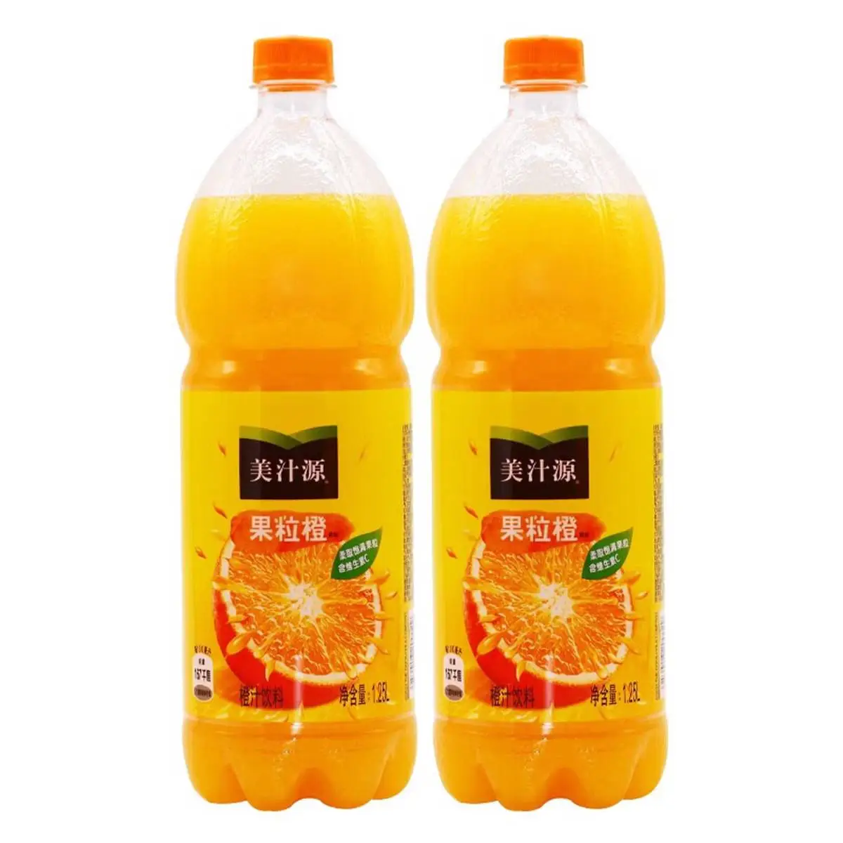美汁源果粒橙1.25*2瓶 1/组