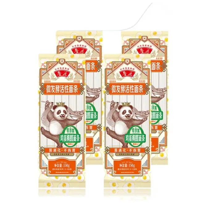 鲁花活性面条鸡蛋椭圆面条150g/包