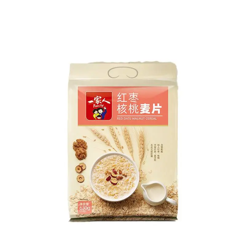 一家人营养麦片红枣核桃免煮即食  630g/包