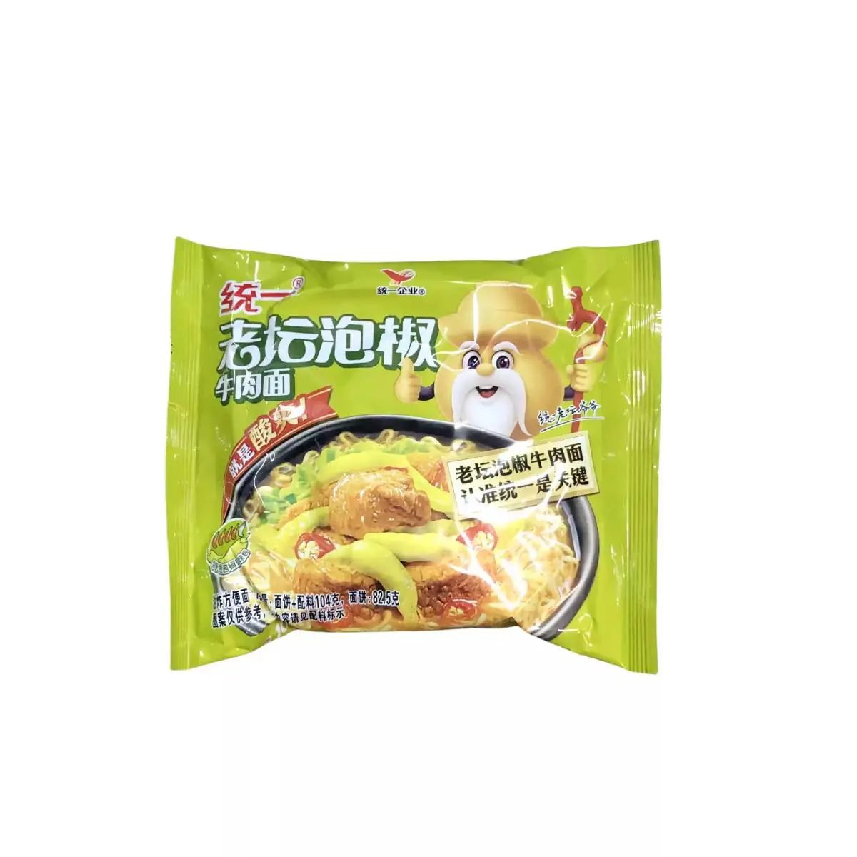 统一100袋面泡椒牛肉100g 1/包