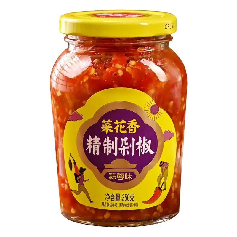 菜花香蒜蓉味精制剁椒酱350g/瓶