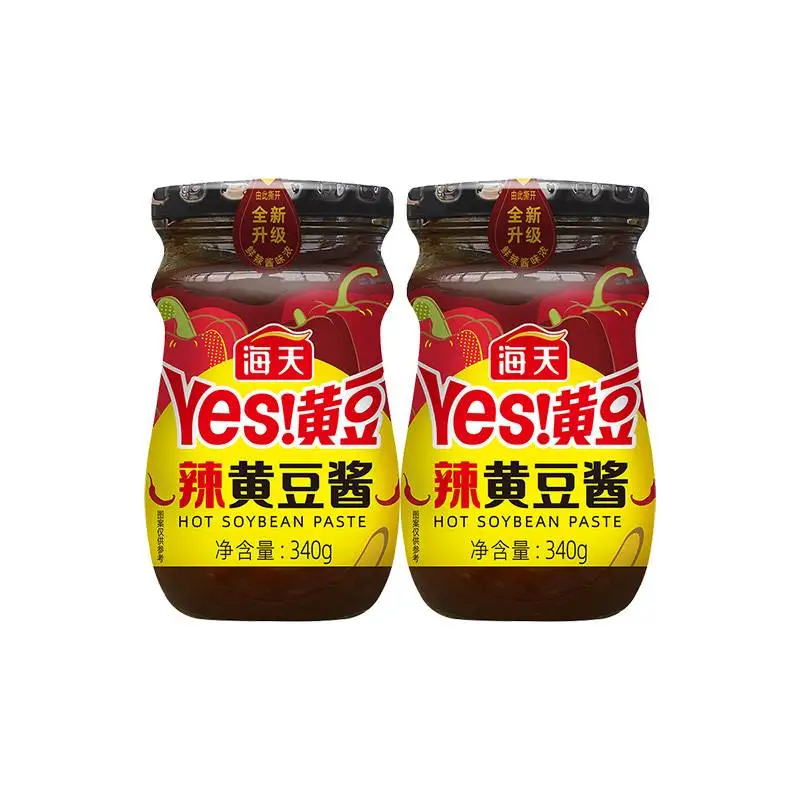 海天辣黄豆酱340g/瓶