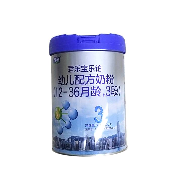 君乐宝乐铂3段幼儿配方牛奶粉三段12-36个月800g*1罐