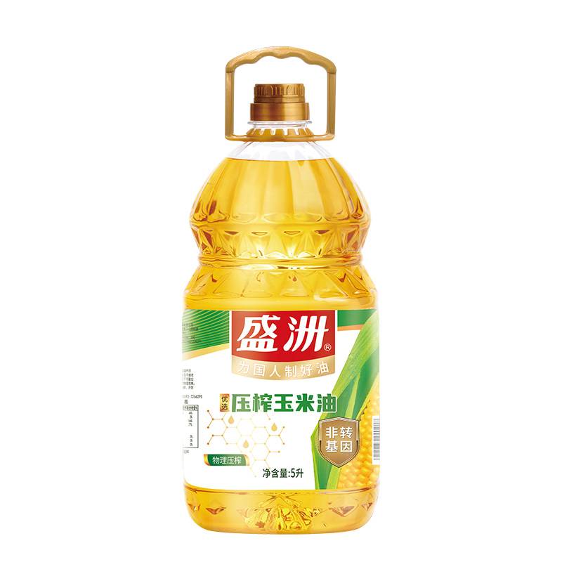 盛洲优选压榨玉米油5L/桶