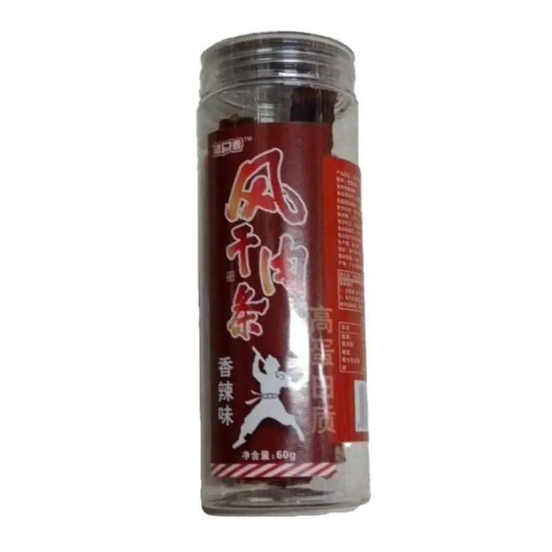 适口香风干肉条香辣味60g 1/瓶