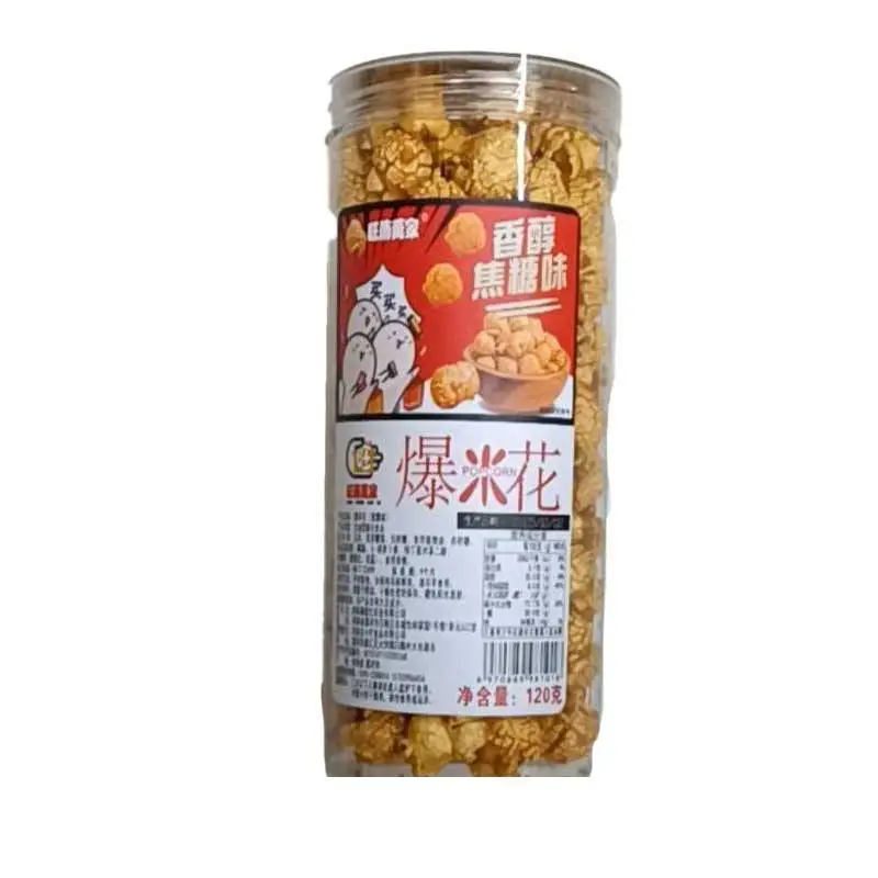 万家爆米花（焦糖味）120g 1/瓶