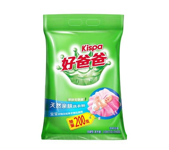 好爸爸天然亲肤洗衣粉2.08千克每袋加量400克2.08kg