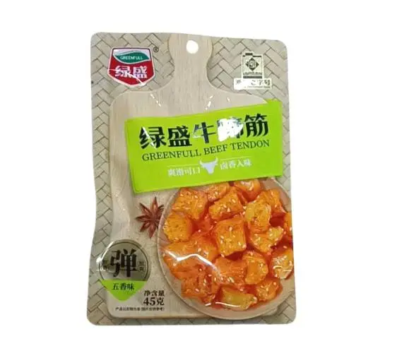 绿盛45g牛蹄筋(五香味)45g 1/包