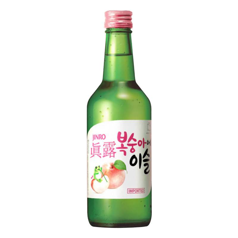 真露桃子味利口酒360ml/瓶 