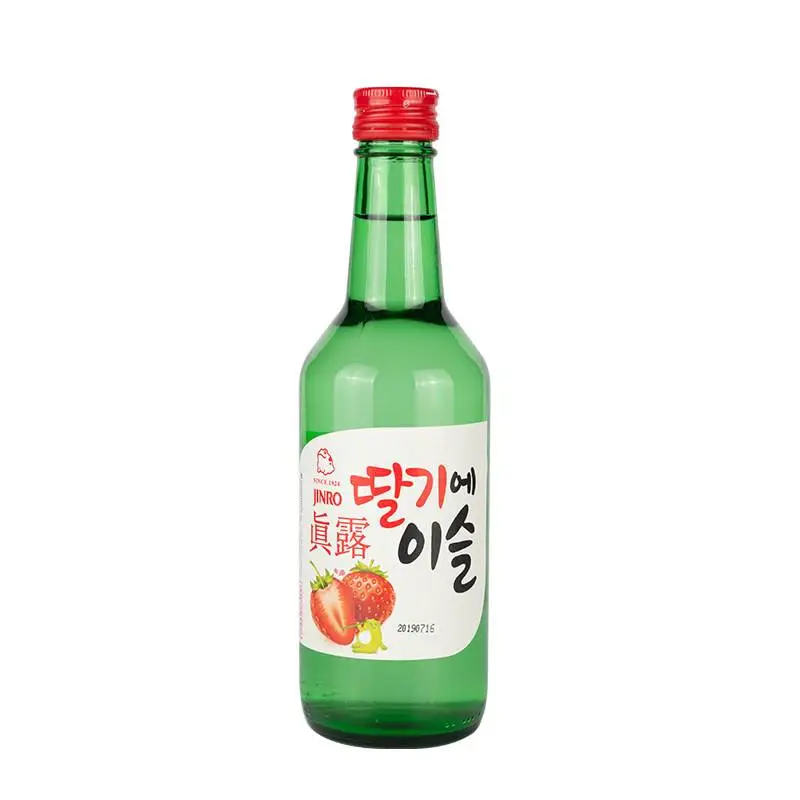韩国进口烧酒真露草莓味利口酒360ml /瓶