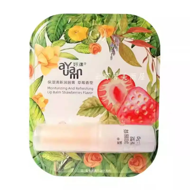 好漾保湿清新润唇膏草莓3g/支