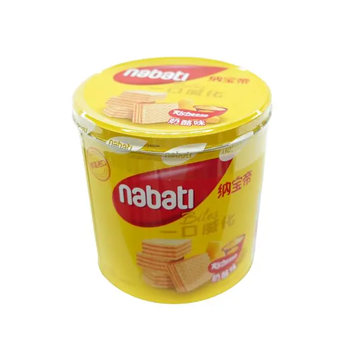 纳宝帝威化饼干nabati丽芝士味300g/罐