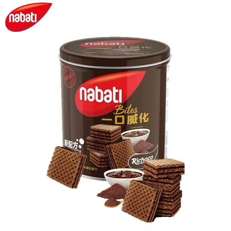 纳宝帝巧克力味威化饼干300g/罐