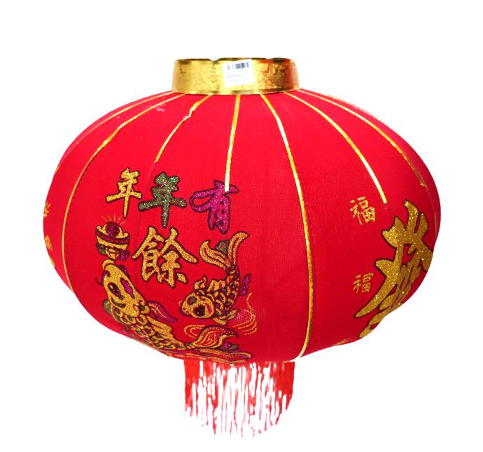 大红灯笼年年有余一个