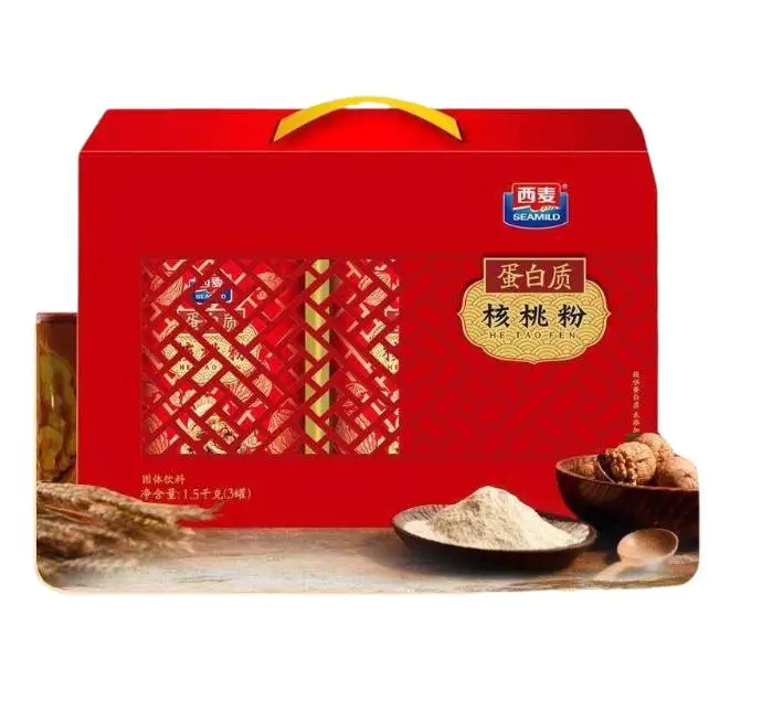 西麦蛋白质核桃粉1500g礼盒3罐组合装