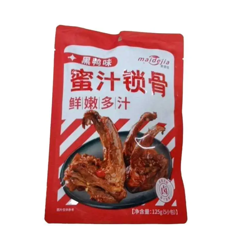 麦德佳黑鸭味蜜汁锁骨125g 1/包