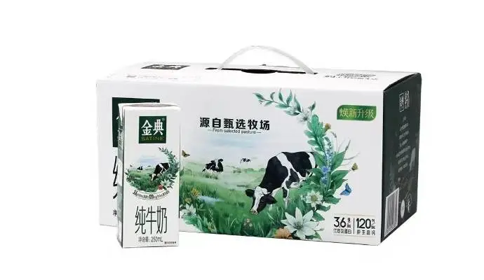 【特价1月产】伊利金典纯牛奶    250ml*12盒整箱  