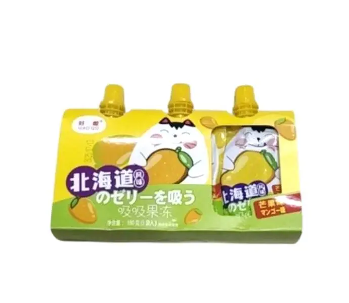 好趣北海道风味吸吸果冻（芒果味）180g180g 1/排