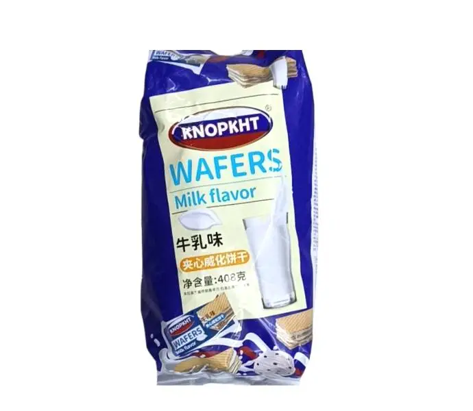 熊三岁牛乳味威化夹心巧克力408g 1/袋