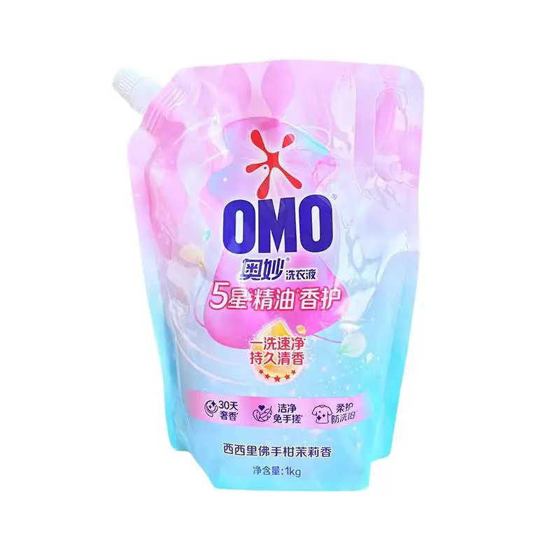 奥妙精油香护洗衣液西西里佛手柑茉莉(袋装) 12X1KG1KG