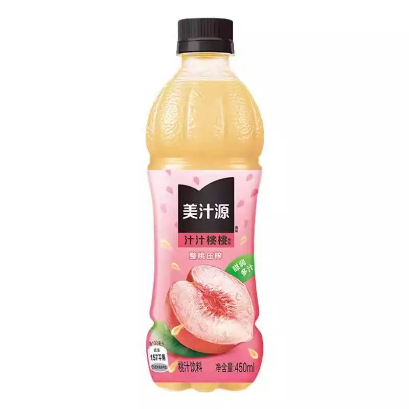 美汁源汁汁桃桃桃汁*450ML450ml 1/瓶
