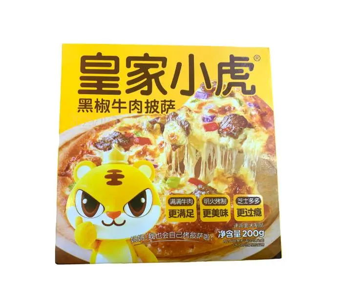 皇家小虎黑椒牛肉披萨   200g/盒