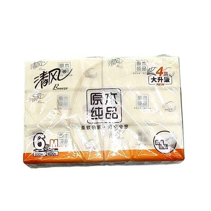 清风原木抽纸6包装6包 1/包