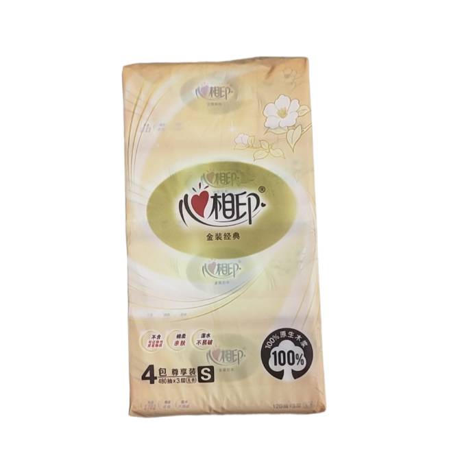 DT24200 心相印经典系列200抽二层塑装纸面巾（升级版）200抽 1/提