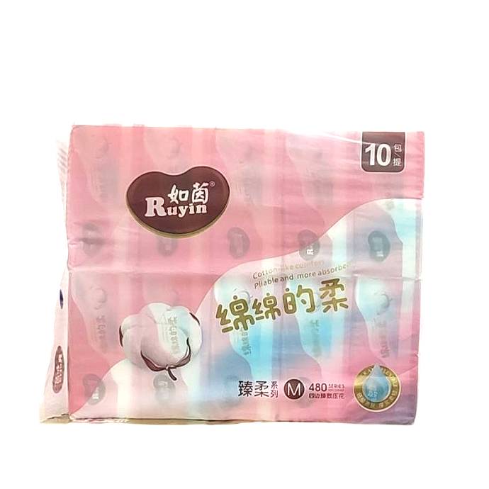 如茵臻柔480系列M号10包抽纸10包 1/提