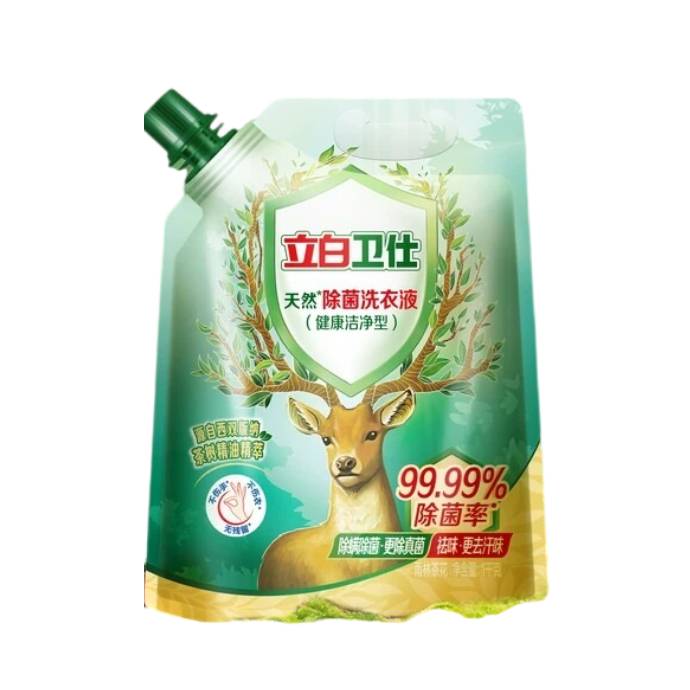 立白卫仕天然植物除菌洗衣液抑菌除真菌1kg袋装
