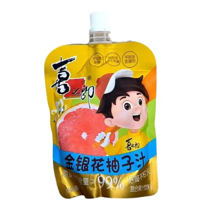 喜之郎110ml金银花柚子汁企鹅包单支装110ml 1/支