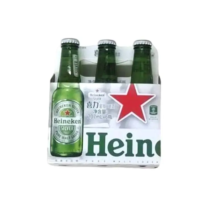 喜力星银啤酒207ml*6 1/瓶